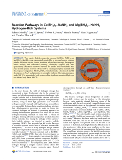 Reaction Pathways in Ca(BH4)2&ndash;NaNH2 and