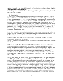 The purpose of what follows is to identify what I consider to be