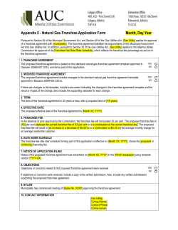 Appendix 2 - natural gas franchise application form