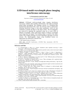 LED-based multi-wavelength phase imaging
