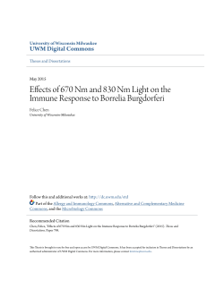 Effects of 670 Nm and 830 Nm Light on the Immune Response to