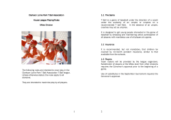 Mites Rules - Clarkson T-ball