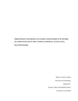 PERCEPTIONS CONCERNING SUCCESSFUL