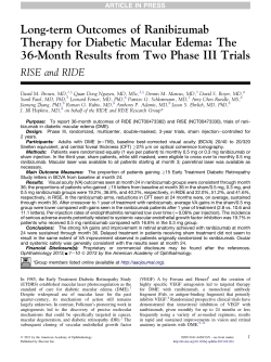 RISE and RIDE 36 Month DME outcomes