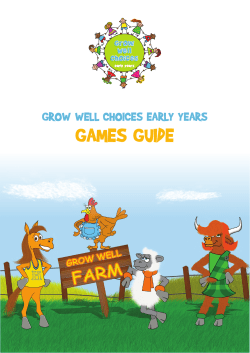 grow well choices early years games guide