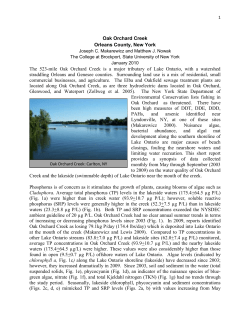 Oak Orchard Creek - Genesee RiverWatch