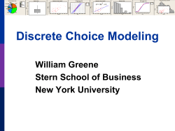 Modeling Consumer Decision Making and Discrete Choice Behavior