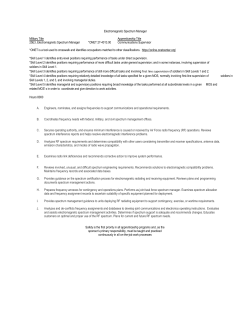Electromagnetic Spectrum Manager