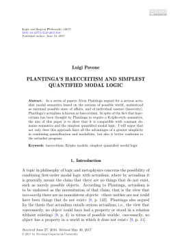 plantinga`s haecceitism and simplest quantified modal logic
