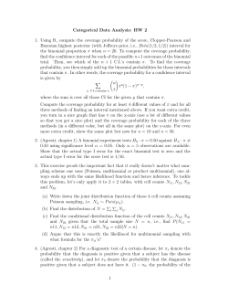 Categorical Data Analysis: HW 2 1. Using R