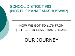 SCHOOL DISTRICT #83 (NORTH OKANAGAN