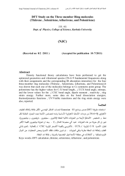 DFT Study on the Three member Ring molecules