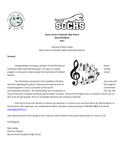 SGCHS Band Brochure - Parkland School Division