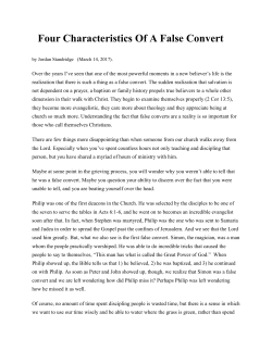 Four Characteristics Of A False Convert