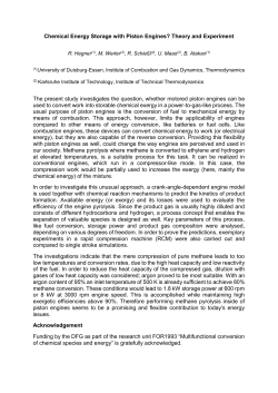 Chemical Energy Storage with Piston Engines? Theory and