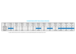 Cronulla Sharks 2017 Home Game Schedule