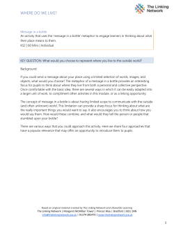 Message in a bottle - The Linking Network