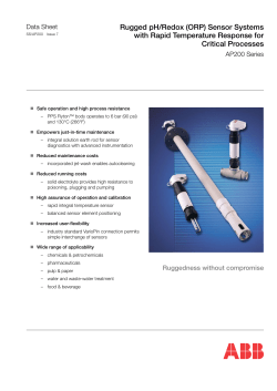 Rugged pH/Redox (ORP) Sensor Systems with Rapid Temperature