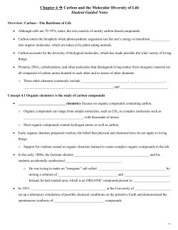 Chapter 4 Guided Notes