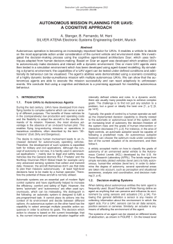 Autonomous Mission Planning for UAVs: A Cognitive Approach