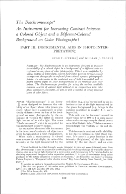 The Diachromoscope, An Instrument for Increasing Contrast