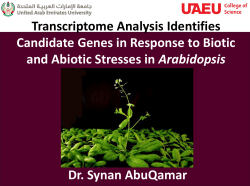 or down-regulated genes during B. cinerea and abiotic stress