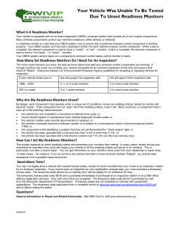 monitors 042810.pub - Wisconsin Vehicle Inspection Program