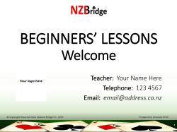 Tip No. 1 - NZ Bridge