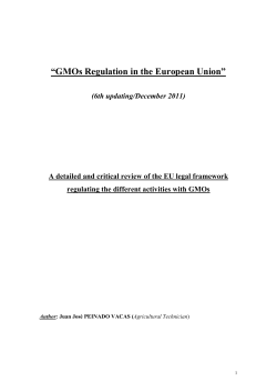 que regula las actividades con OMGs