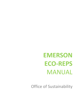 Eco Rep Manual