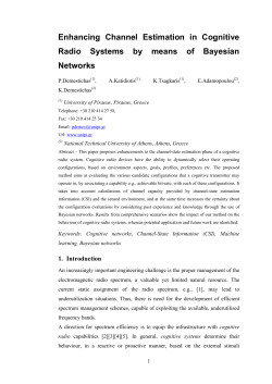Enhancing Channel Estimation in Cognitive Radio Systems by
