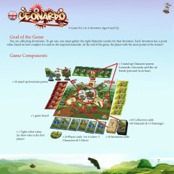 Goal of the Game Game Components
