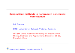 Subgradient methods in nonsmooth nonconvex optimization
