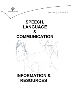 Speech Language Communication Booklet