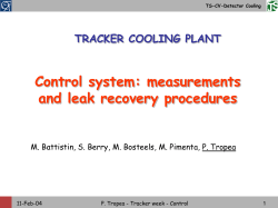 CMS Tracker and Preshower cooling plant General scheme