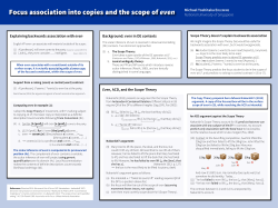 National University of Singapore Background: even in DE contexts