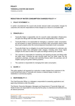 policy - Townsville City Council