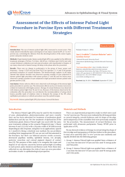 Assessment of the Effects of Intense Pulsed Light