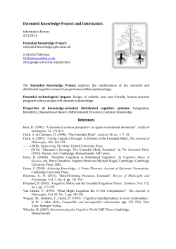 Handout - Extended Knowledge Project