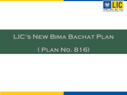 Plan 175 and New Bima Bachat Plan - 816