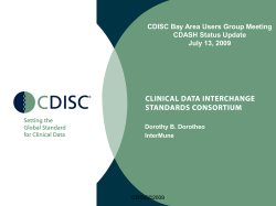 CDASH Status Update
