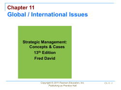 Chapter 11 Global / International Issues