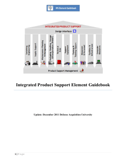Integrated Product Support Guidebook