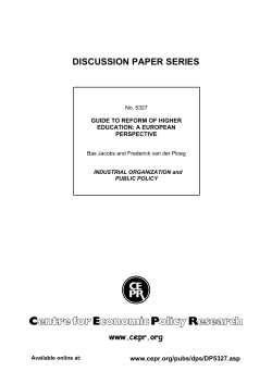 DISCUSSION PAPER SERIES
