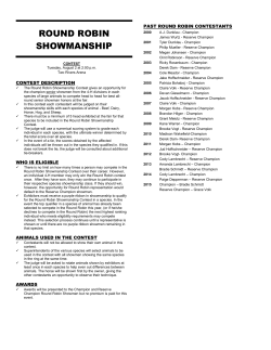 ROUND ROBIN SHOWMANSHIP