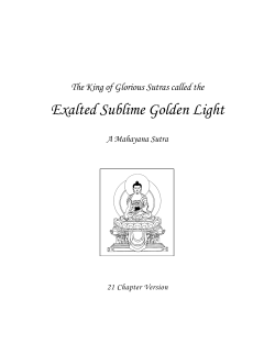 Exalted Sublime Golden Light