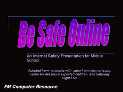 Be Safe Online