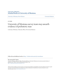 University of Montana survey team may unearth evidence of