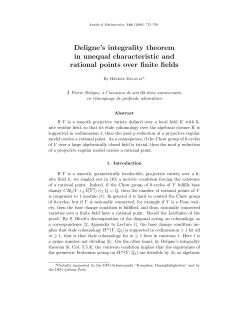 Deligne`s integrality theorem in unequal characteristic and rational