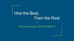 Hire the Best, Train the Rest